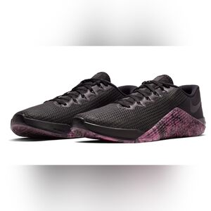 Mens Nike Metcon 5 size 10 training shoes black pink crosstrain crossfit running